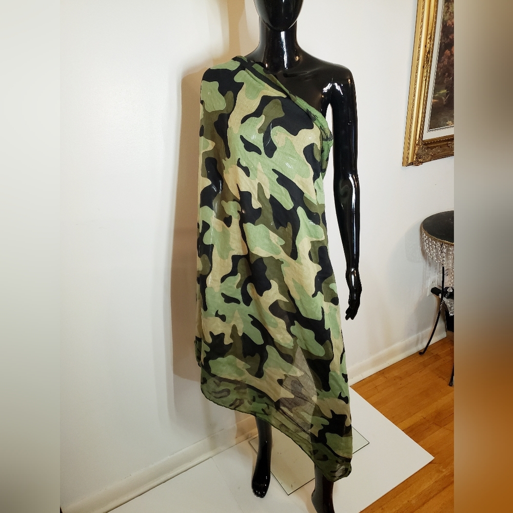 Camouflage Camo Scarf Shawl Oversized